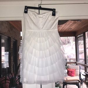 White BCBG cocktail/ homecoming dress